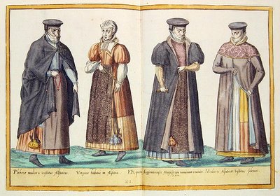 16世紀にケルンで出版された「Omnium Poene Gentium Imagines」の衣装 作： Abraham de Bruyn