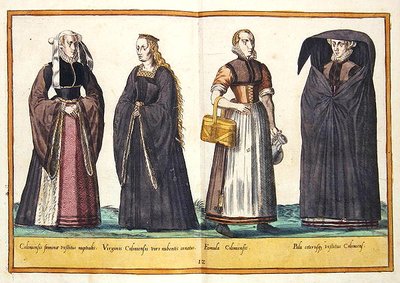 16世紀にケルンで出版された「Omnium Poene Gentium Imagines」の衣装 作： Abraham de Bruyn