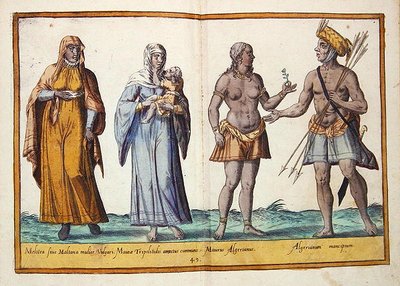 16世紀にケルンで出版された「Omnium Poene Gentium Imagines」の衣装 作： Abraham de Bruyn