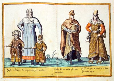 16世紀にケルンで出版された「Omnium Poene Gentium Imagines」の衣装 作： Abraham de Bruyn