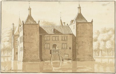 ハウス イルペンシュタイン、イルペンダム、後ろから 作： Abraham de Haen (II)