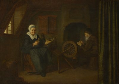トビットとアンナ、c。 16571658 作： Abraham de Pape