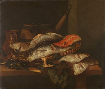 魚のある静物 作： Abraham van Beyeren
