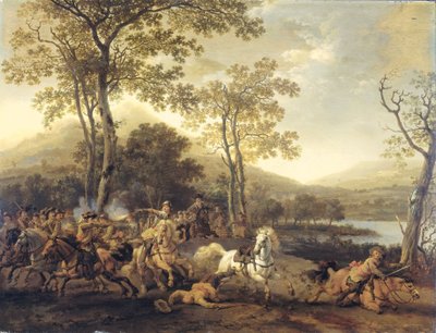 騎兵の小競り合い 作： Abraham van Calraet