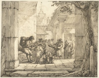 都市の市場 作： Abraham van Strij (I)