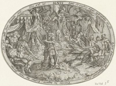 冥界のオルフェウス：火のエレメント Ignis (オブジェクトのタイトル) The Four Elements (シリーズタイトル) 作： Abraham van den Hecken