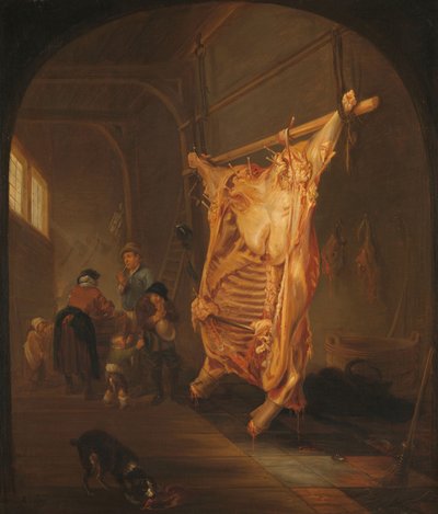 屠られた牛 作： Abraham van den Hecken