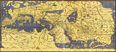 1154年の「Kitab Rudjdjar」または「Tabula Rogeriana」のコピー 作： Abu Muhammad (after) Al Idrisi or Edrisi