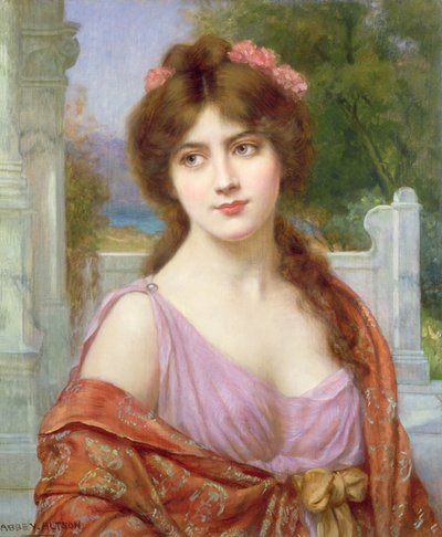 ローマの衣装を着た少女 作： Aby Altson