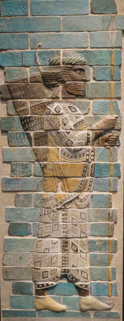 ペルシャの射手 アケメネス朝、前510年（釉レンガ） 作： Achaemenid