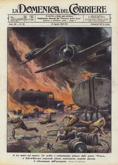 敵の3メートル上 作： Achille Beltrame