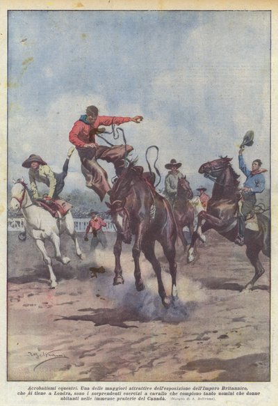 馬術アクロバット 作： Achille Beltrame