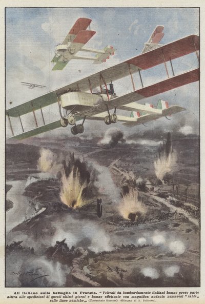 フランスの戦いのイタリアの翼 作： Achille Beltrame