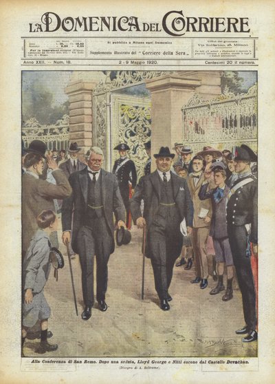 サンレモ会議で 作： Achille Beltrame