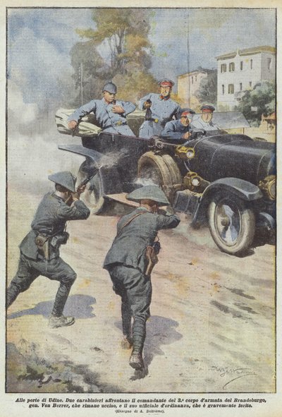 ウーディネの門で 作： Achille Beltrame