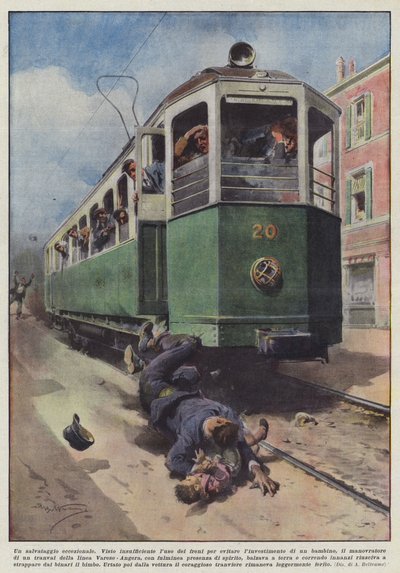 Poikkeuksellinen pelastus (väri litho) 作： Achille Beltrame