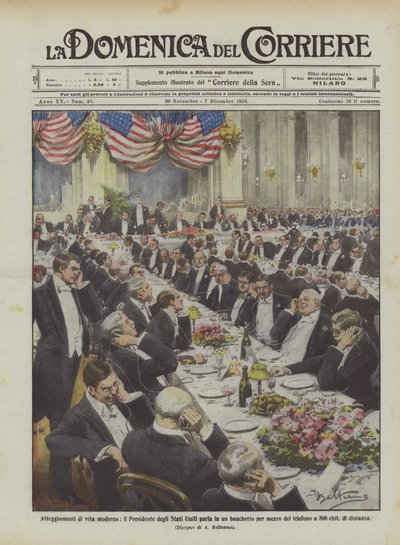 現代の生活の態度、米国の大統領はによって宴会で話しますか？ 作： Achille Beltrame