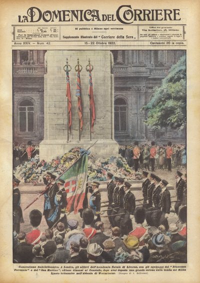 イタリアとイギリスの友情 作： Achille Beltrame