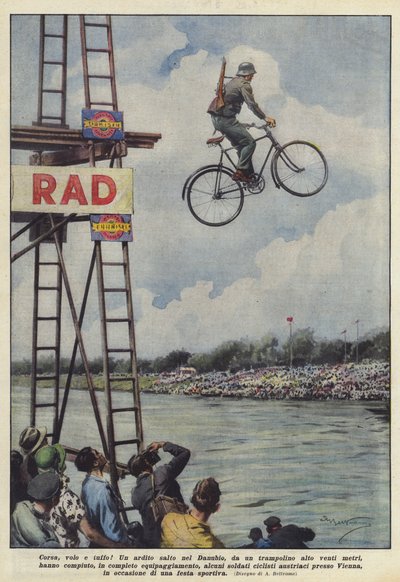 走って、飛んで、ダイビング！ 作： Achille Beltrame
