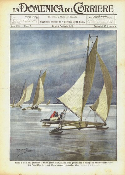 氷上レース 作： Achille Beltrame
