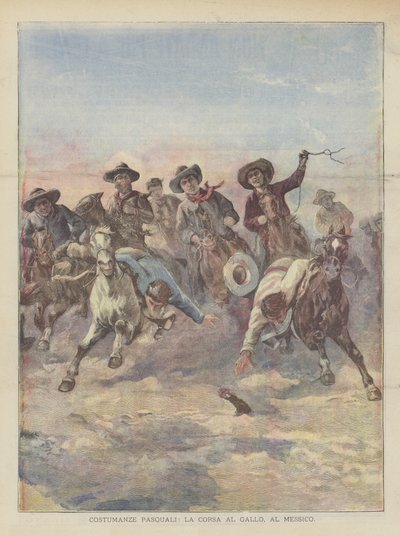 イースターコスチューム、オンドリレース、メキシコ 作： Achille Beltrame