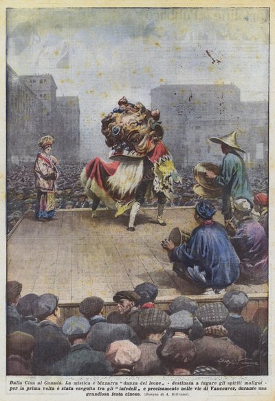 中国からカナダへ 作： Achille Beltrame
