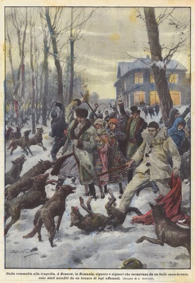 コメディから悲劇へ 作： Achille Beltrame