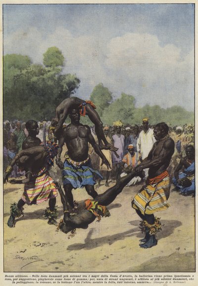 アフリカの踊り 作： Achille Beltrame