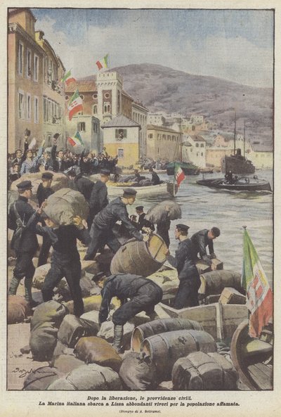 解放後、民事規定 作： Achille Beltrame