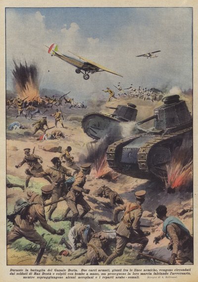 ガナレドリアの戦い中 作： Achille Beltrame