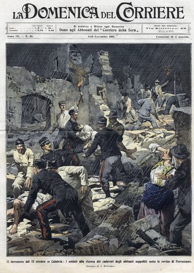 10月23日の地震 作： Achille Beltrame