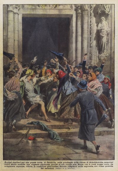 ショートスカートの人気の過剰 作： Achille Beltrame
