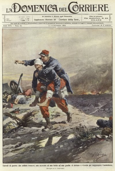 戦争のエピソード 作： Achille Beltrame