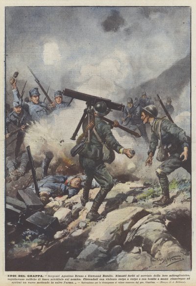 グラッパの英雄 作： Achille Beltrame