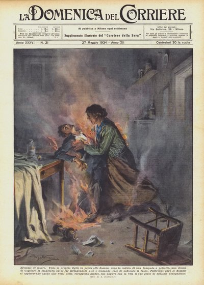 母英雄 作： Achille Beltrame