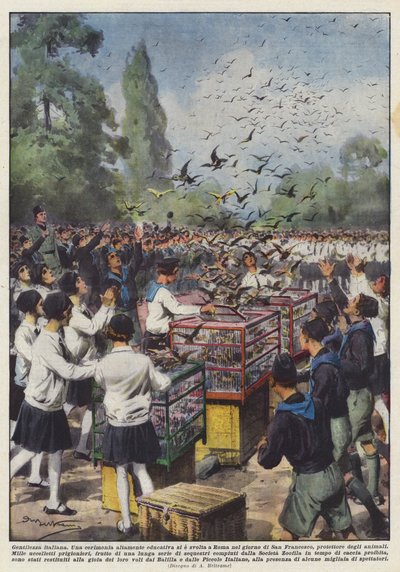 イタリア人の優しさ 作： Achille Beltrame