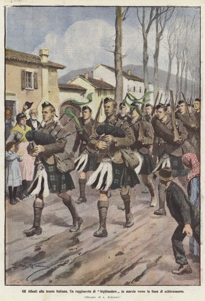 イタリア戦線の同盟国 作： Achille Beltrame