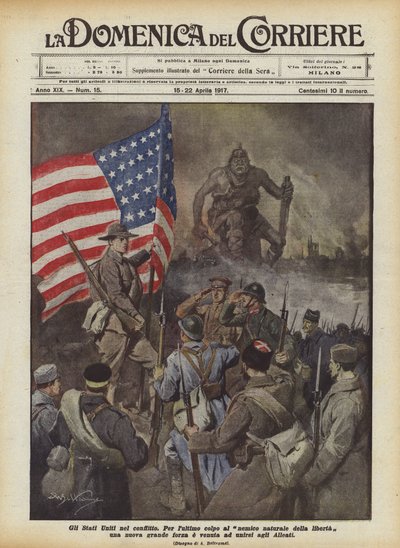 紛争中の米国 作： Achille Beltrame