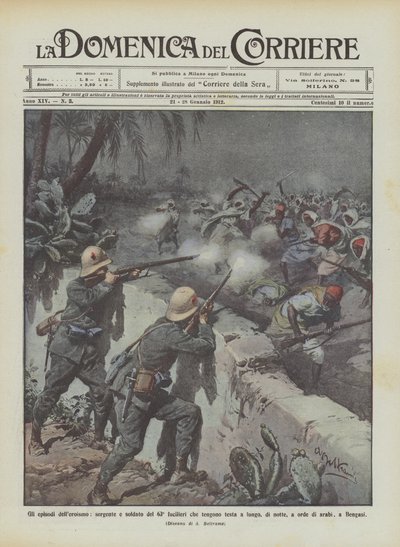 長く続く第63ライフルマンの英雄、軍曹、兵士のエピソード？ 作： Achille Beltrame