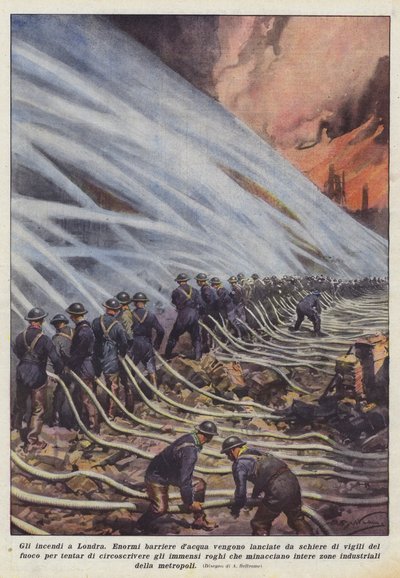 ロンドンでの火災 作： Achille Beltrame