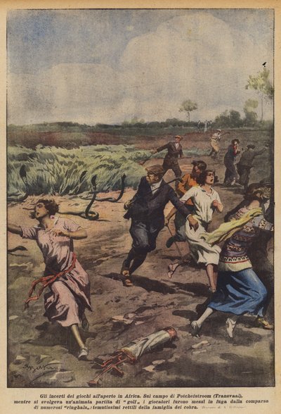 アフリカの屋外ゲームの不確実性 作： Achille Beltrame
