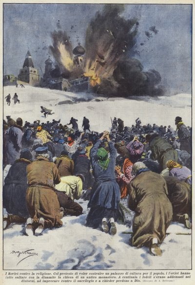 宗教に対するソビエト 作： Achille Beltrame