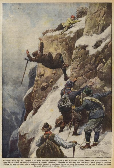 アルプスのドラマ 作： Achille Beltrame