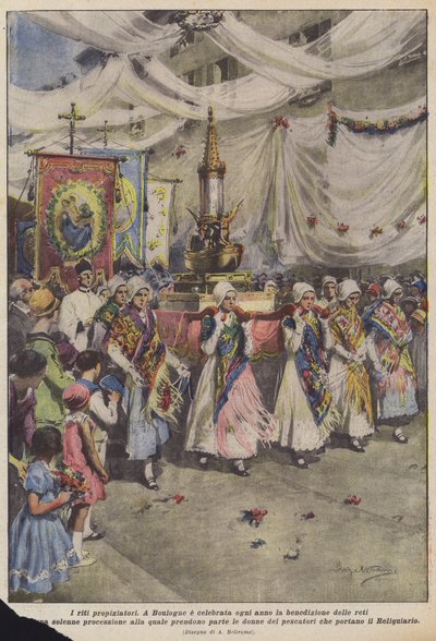 挑発的な儀式 作： Achille Beltrame