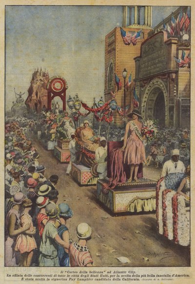 アトランティックシティの美の行列 作： Achille Beltrame
