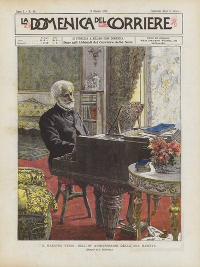 マエストロヴェルディ生誕86周年 作： Achille Beltrame
