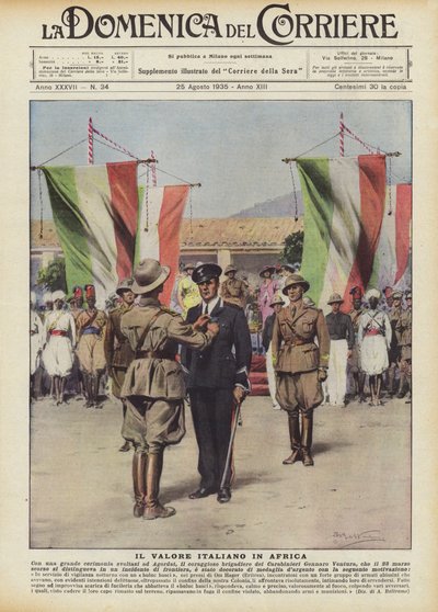 アフリカにおけるイタリアの価値 作： Achille Beltrame