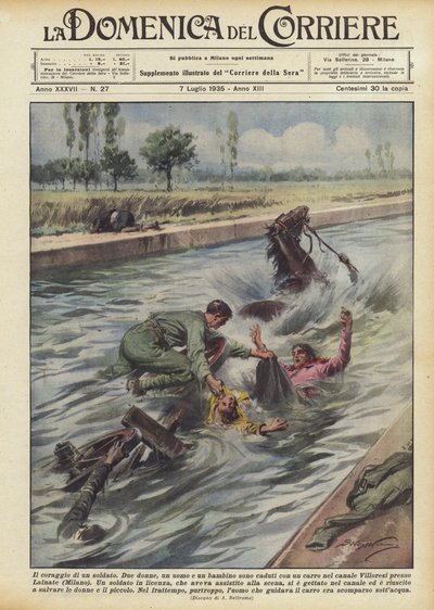 兵士の勇気 作： Achille Beltrame