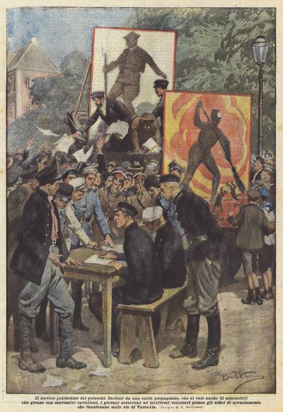 ポーランド人の愛国的な熱情 作： Achille Beltrame