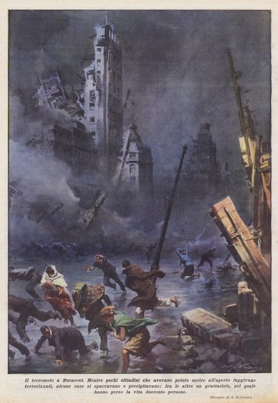 ブカレストの地震 作： Achille Beltrame